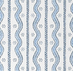 Blue & White Crib Sheets - The Creative Raccoon - Andrew Stripes