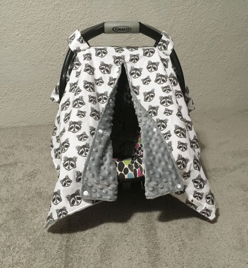 Car Seat Canopy Raccoons - The Creative Raccoon