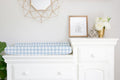 Changing Pad Cover Light Blue Gingham - The Creative Raccoon