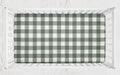 Crib Sheet - Dark Sage Buffalo Check - The Creative Raccoon