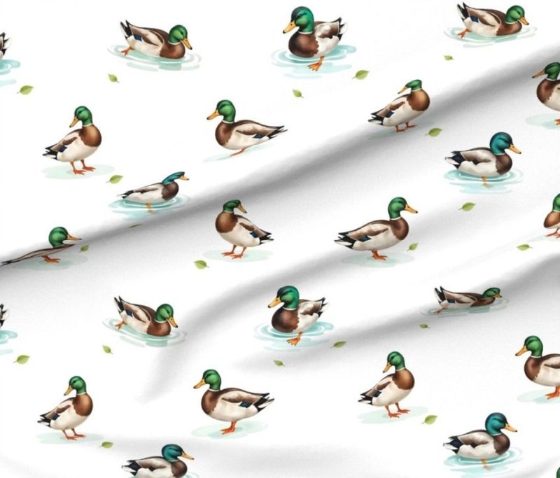 Crib Sheet - Mallard Duck - The Creative Raccoon