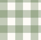 Crib Sheet - Sage Gingham Check - The Creative Raccoon