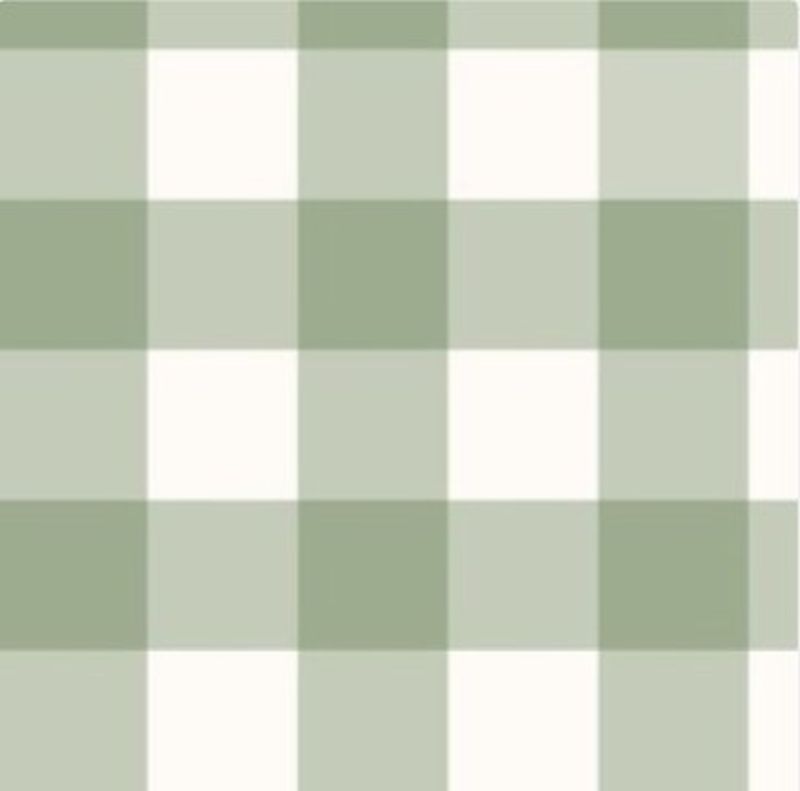 Crib Sheet - Sage Gingham Check - The Creative Raccoon