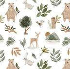 Crib Sheet - Woodland Animals - The Creative Raccoon 