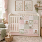 Horse Crib Bedding, Minky Blanket - The Creative Raccoon