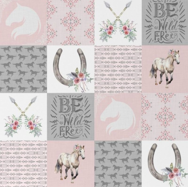 Horse Minky Baby Blanket - The Creative Raccoon