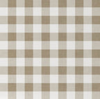 Khaki Gingham Crib Sheet - The Creative Raccoon