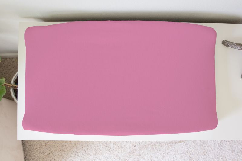 Medium Pink Changing Pad Cover - The Creative Raccoon 
