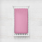 Medium Pink Crib Sheet - The Creative Raccoon 