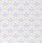 cotton fitted crib sheet featuring a delicate blue hydrangea bouquet accented by a pink bow
Pink Bow Crib Sheet - The Creative Raccoon