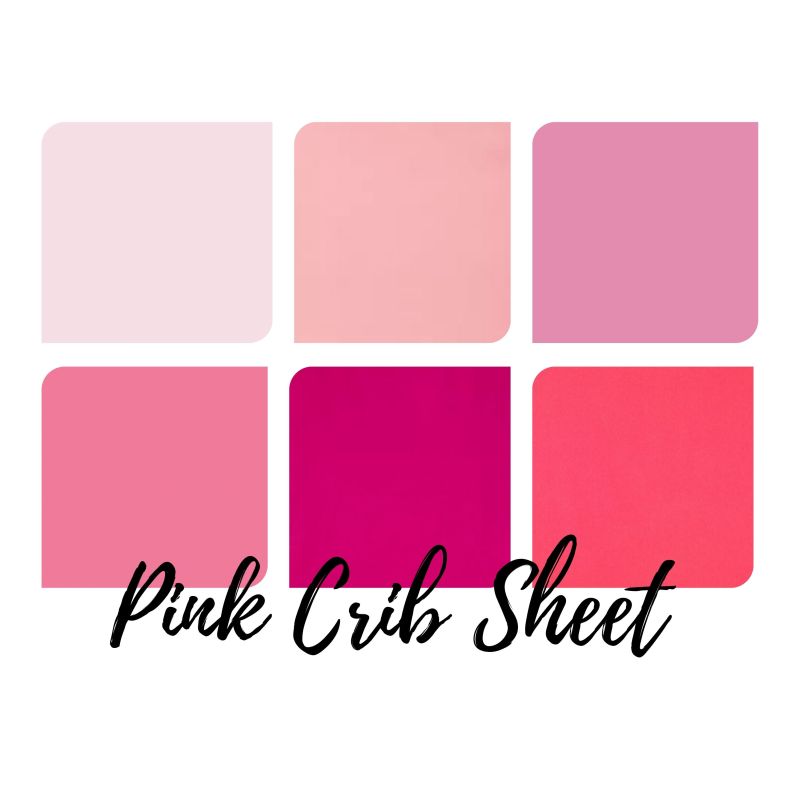  Pink Crib Sheet - The Creative Raccoon