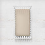 Tan Crib Sheet - The Creative Raccoon 
