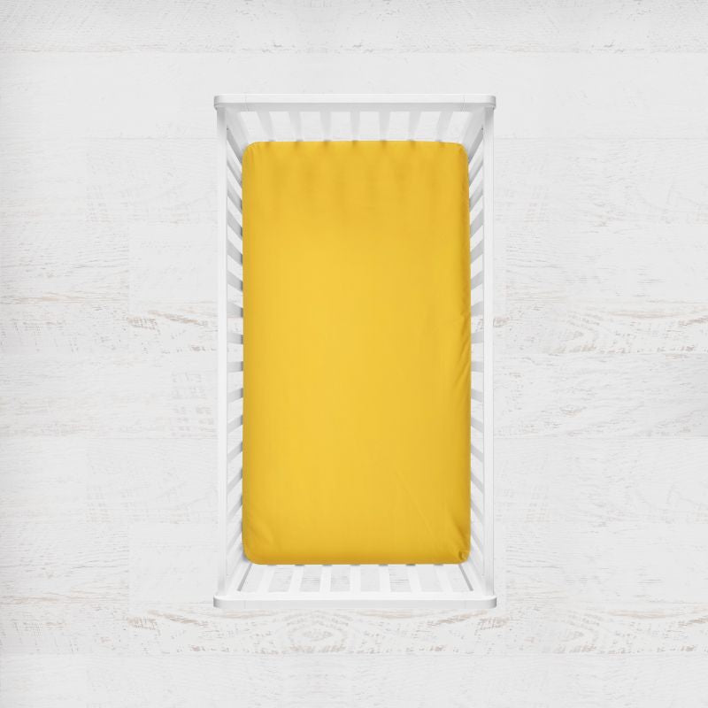 Yellow Crib Sheet - The Creative Raccoon