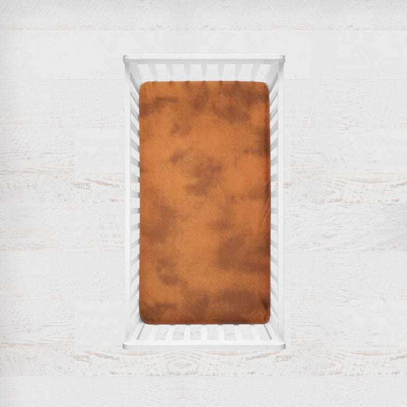 pumpkin orange blender crib sheet - the creative raccoon