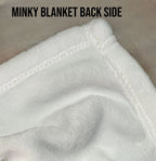 white minky blanket back side - The Creative Raccoon 